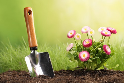 Border planting and soil preparation on a Sydenham garden project
